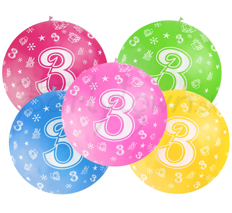 Balloons 1. Латексный шар с цифрой.